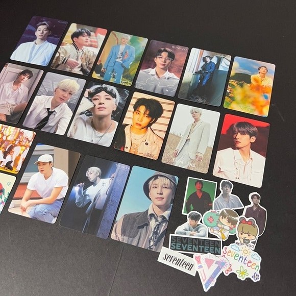 WONWOO Photocards Seventeen 17 Jeon KPOP Set Bias Pack Unofficial Cards Carats - Picture 2 of 5
